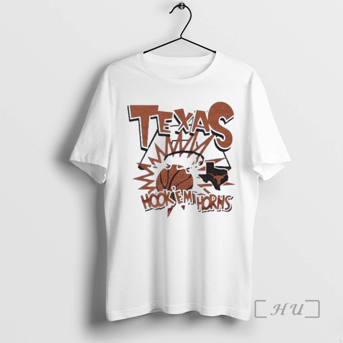 Officials Texas Basketball Slam Hook Em Horns T-Shirts, Hoodie, Sweatshirt | PopFlextees.com