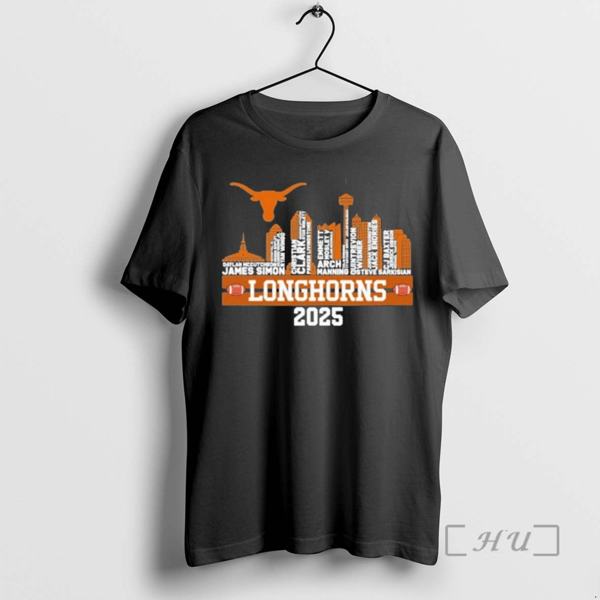 Officials Texas Longhorns Typo 2025 Logo City Vintage T-Shirts, Hoodie, Sweatshirt | PopFlextees.com