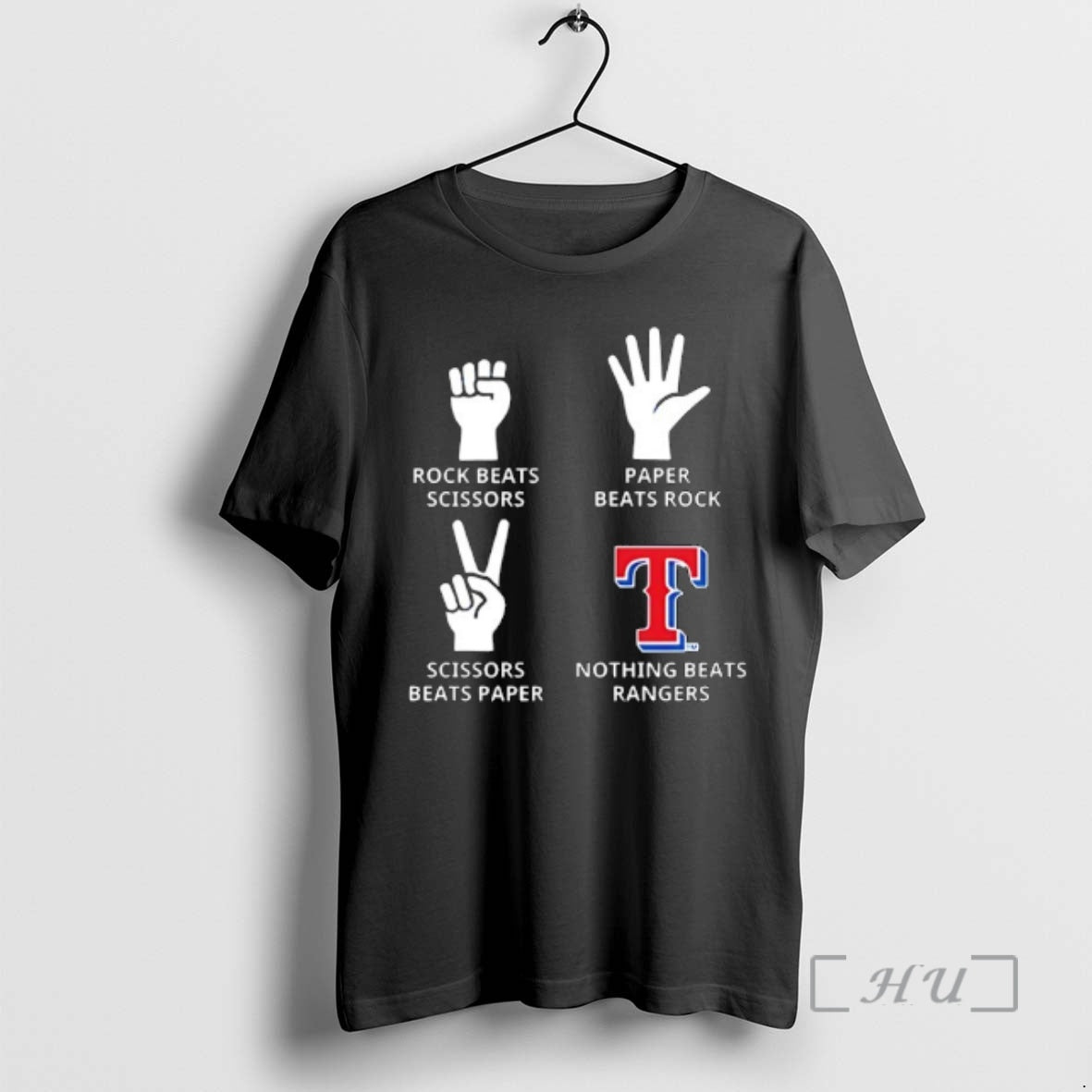 Officials Texas Rangers Nothing Beats Rock Beats Scissors Paper Beats Rock Scissors Beats Paper Premium T-Shirts, Hoodie,...