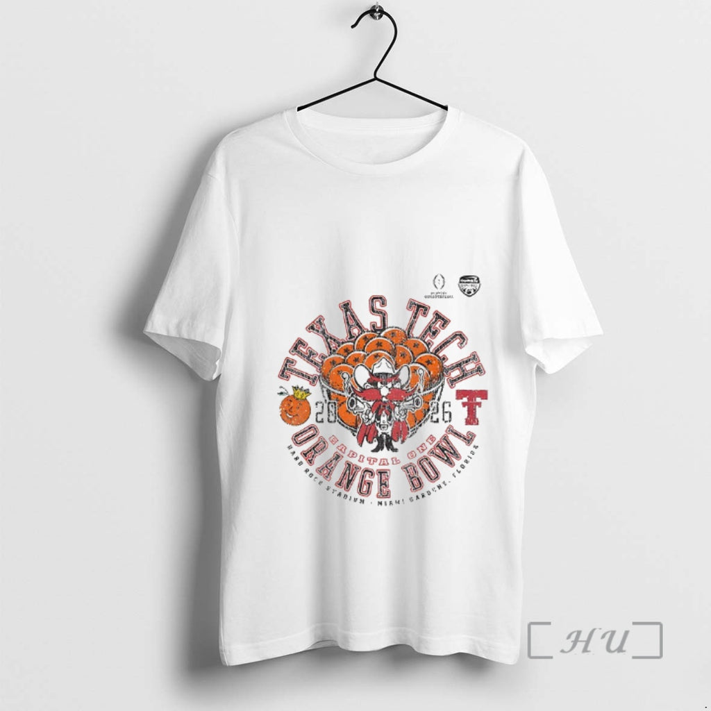 Officials Texas Tech 2025 Cfp Orange Bowl Retro T-Shirts, Hoodie, Sweatshirt | PopFlextees.com