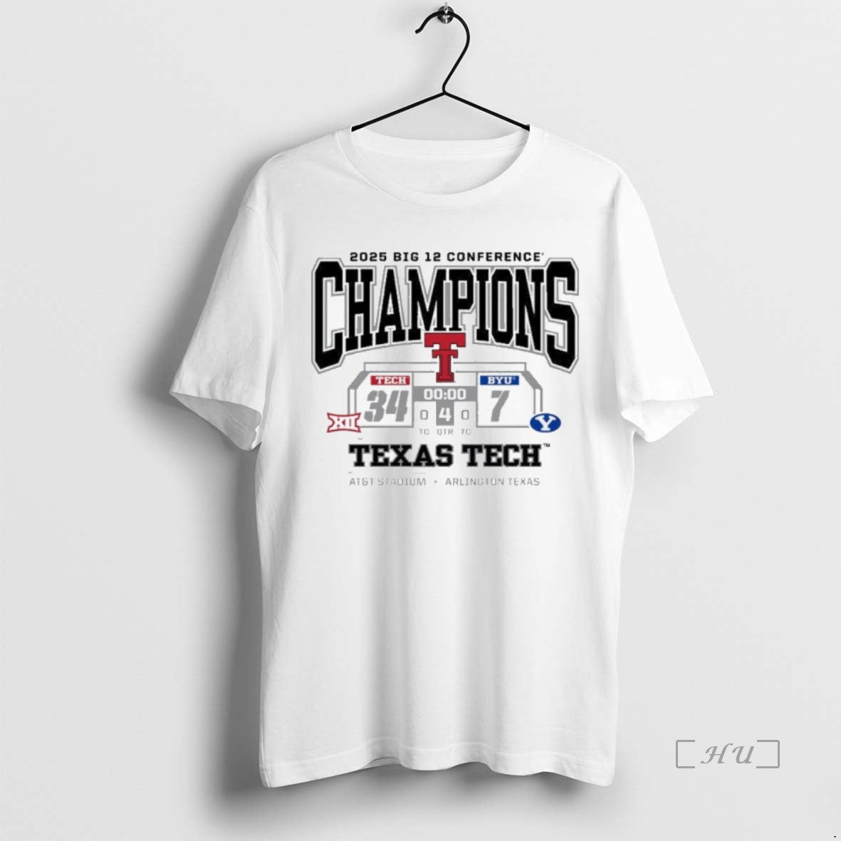Officials Texas Tech Big 12 Champs 37 7 Byu Score T-Shirts, Hoodie, Sweatshirt | PopFlextees.com