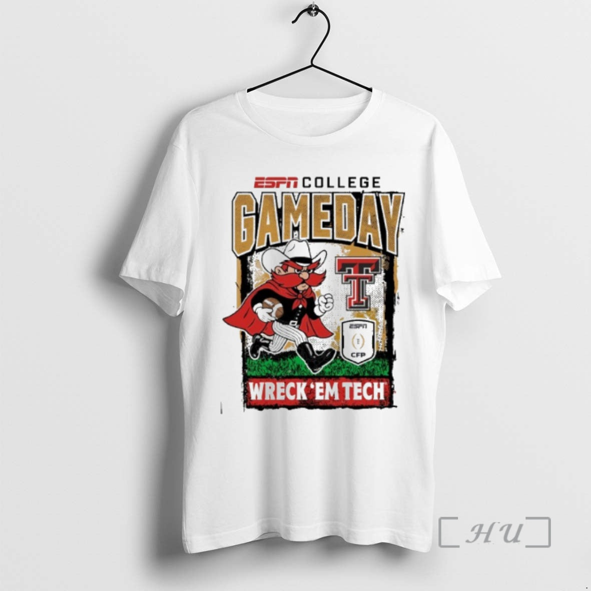 Officials Texas Tech Cfp Gameday 1st Round Mascot Wreck Em Tech Premium T Shirts Sweater Hoodie, Sweatshirt | PopFlextees.com
