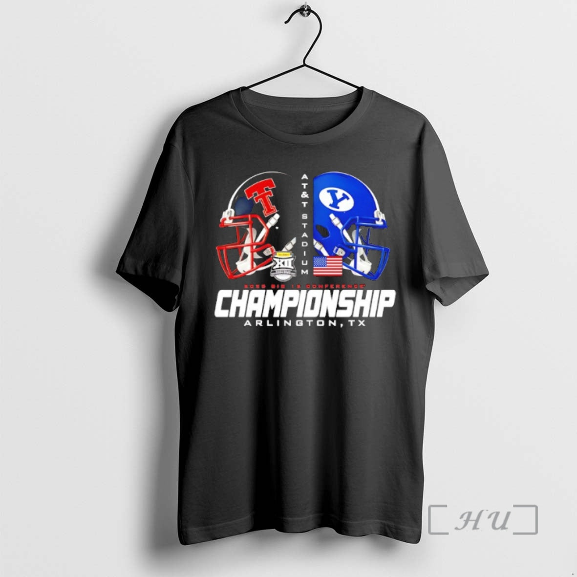 Officials Texas Tech Football 2025 Big 12 Conference Championship Helmet T-Shirts, Hoodie, Sweatshirt | PopFlextees.com
