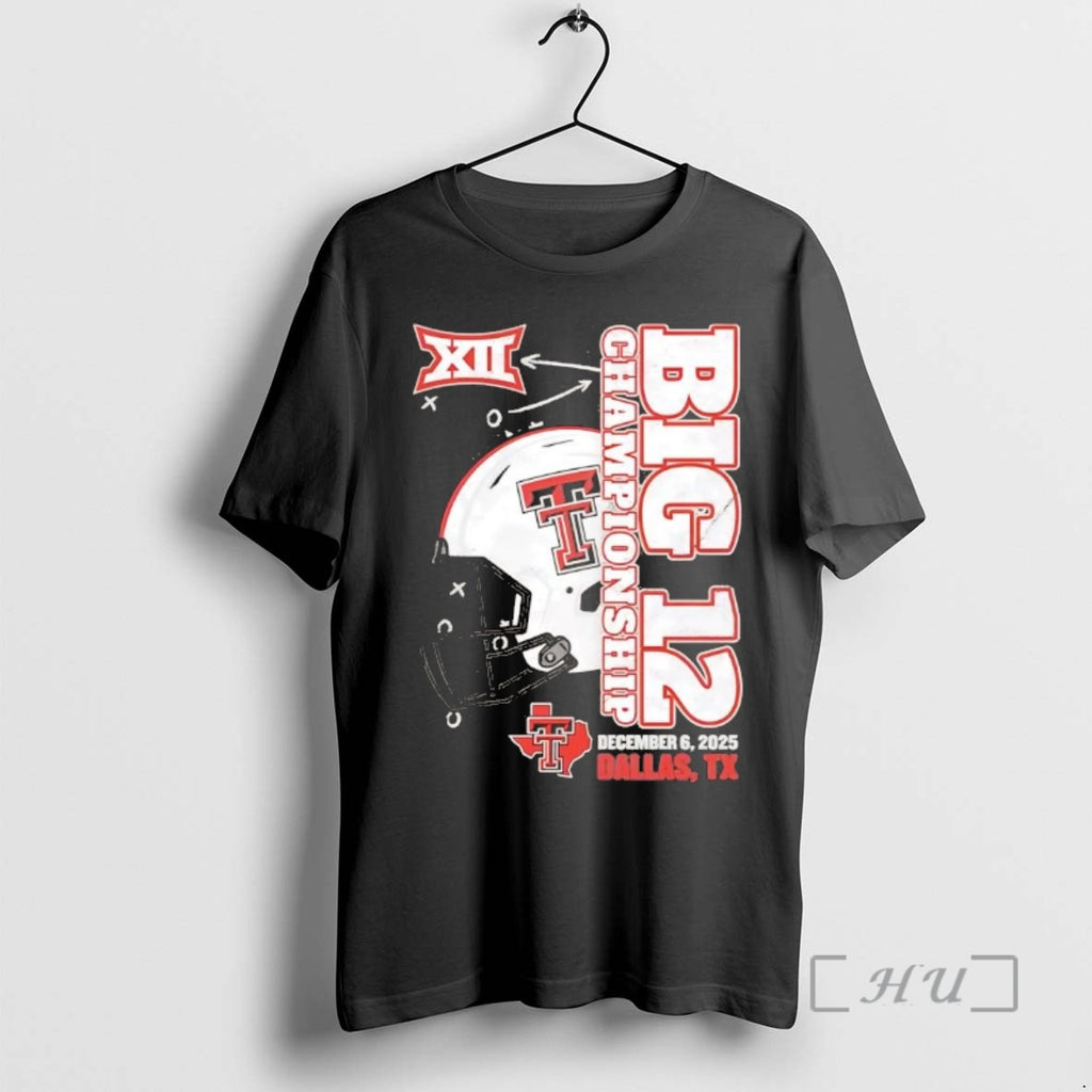 Officials Texas Tech Red Raiders 2025 Big 12 Championship Christmas Chriast Premium T Shirts Sweater Hoodie, Sweatshirt