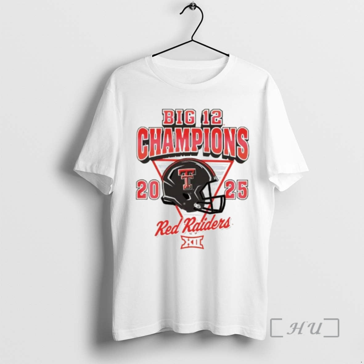Officials Texas Tech Red Raiders 2025 Big 12 Football Champions Helmet Ornaments Premium T Shirts Hoodie, Sweatshirt