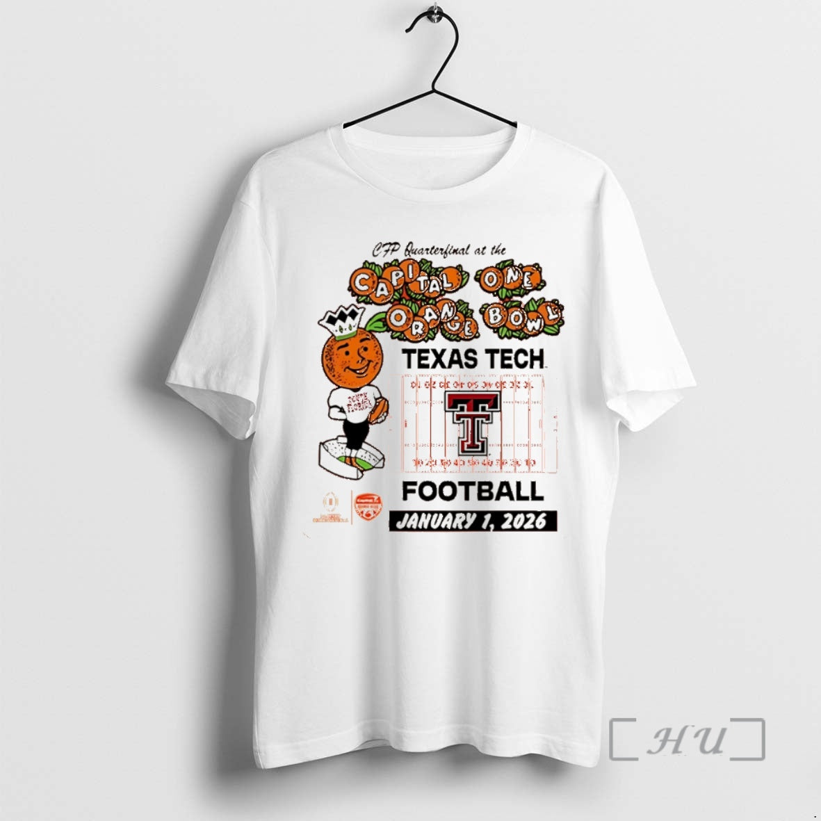 Officials Texas Tech Red Raiders 2025 Orange Bowl Mascot Christmas T-Shirts, Hoodie, Sweatshirt | PopFlextees.com