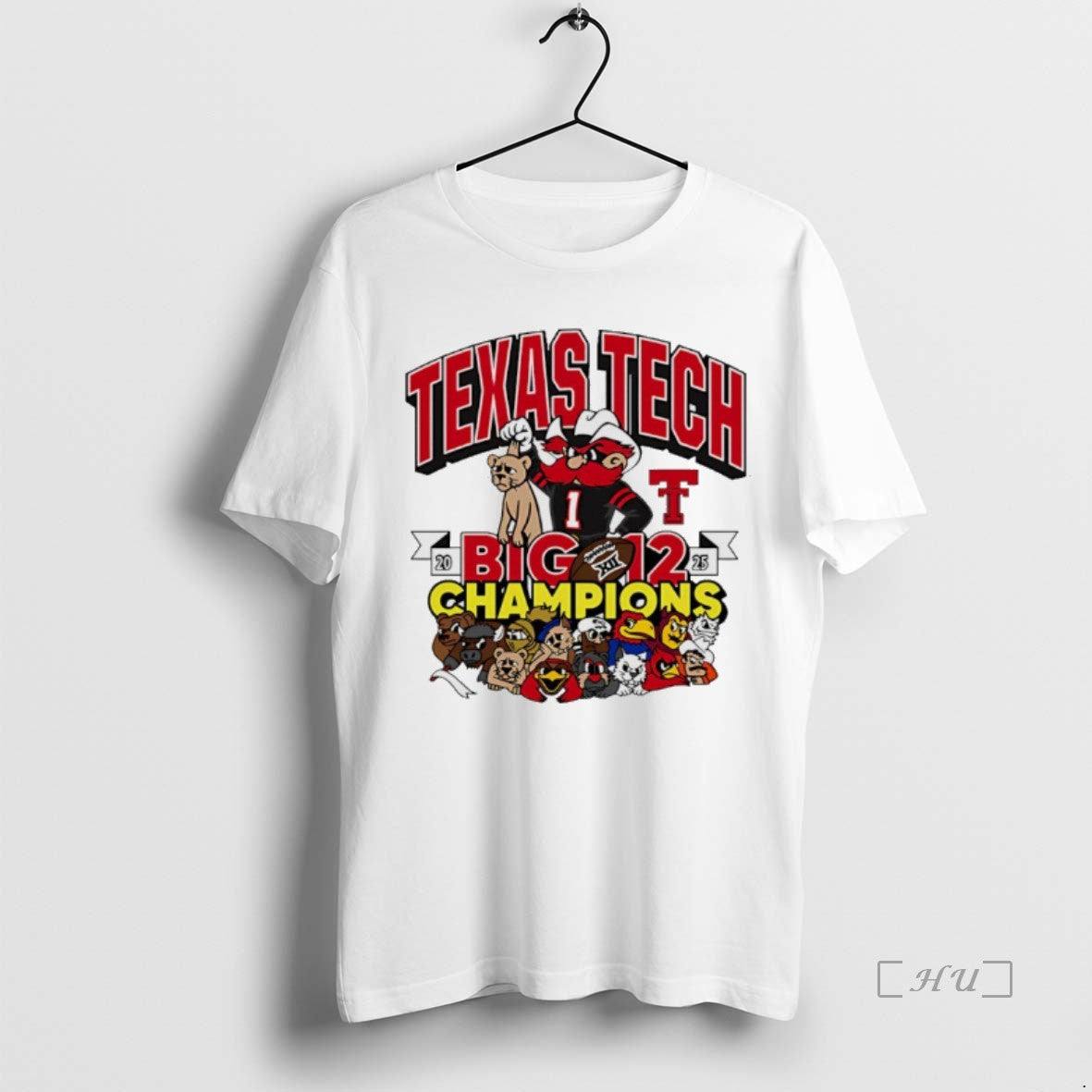 Officials Texas Tech Red Raiders Big 12 Conference Champions 2025 Crushed It Mascot Premium T-Shirts, Hoodie, Sweatshirt