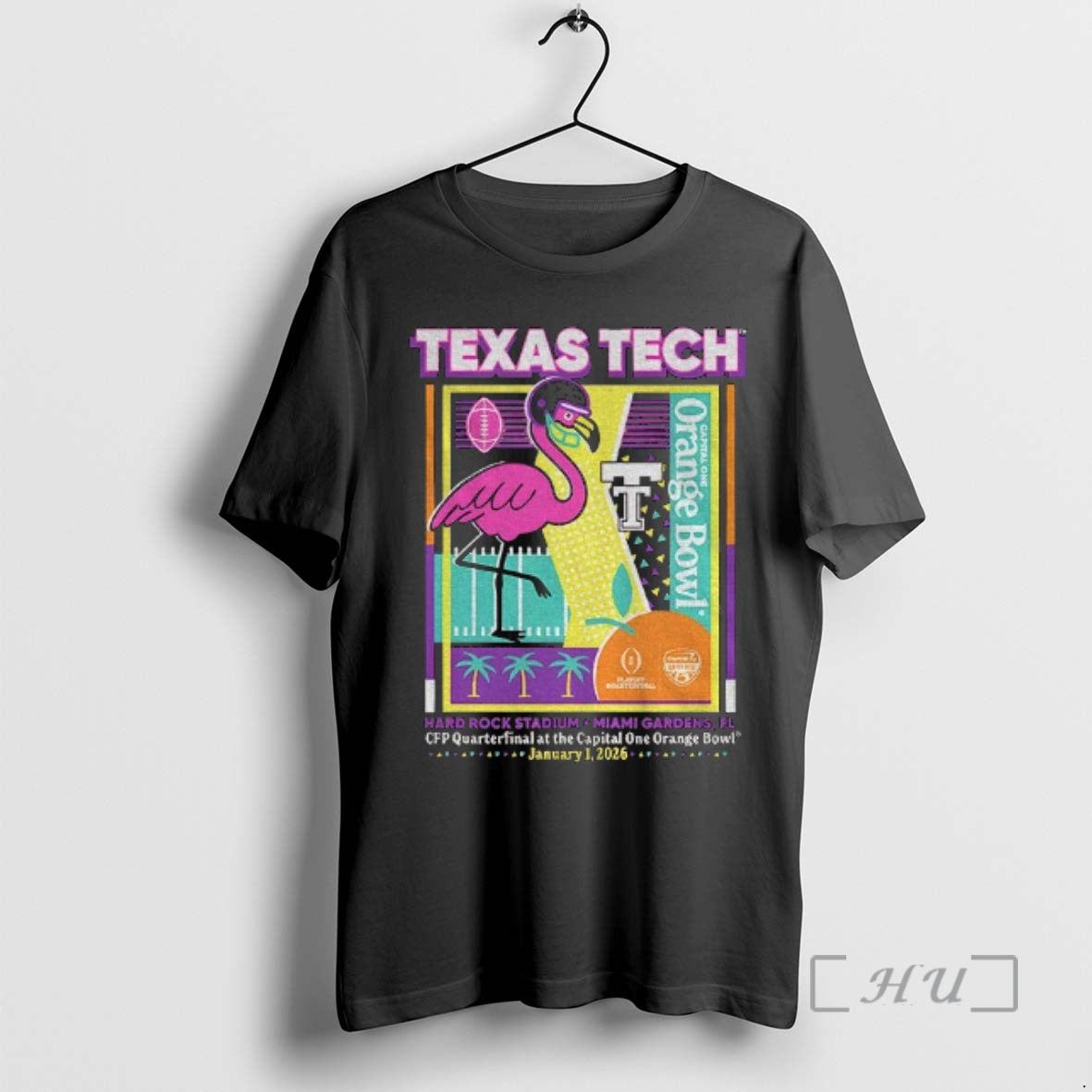 Officials Texas Tech Red Raiders Football 2025 Cfp Orange Bowl Hard Rock Stadium Miami Gardens T-Shirts, Hoodie, Sweatshirt