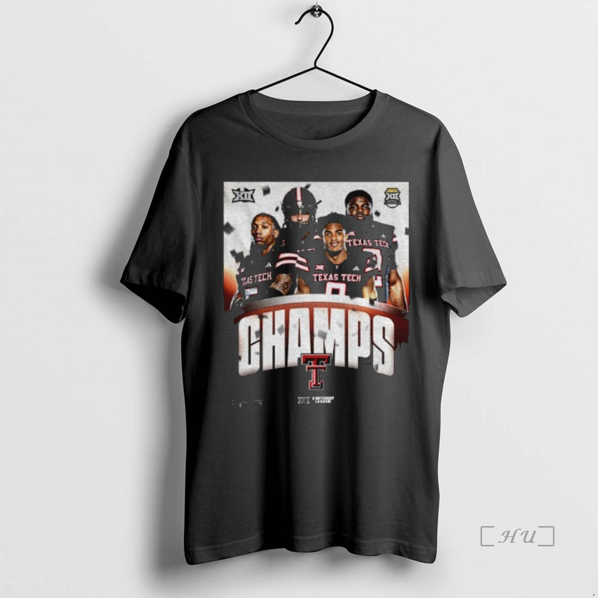 Officials Texas Tech Reigns 2025 Big 12 Football Champions T-Shirts, Hoodie, Sweatshirt | PopFlextees.com