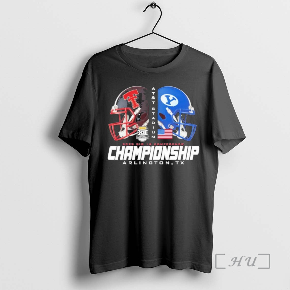 Officials Texas Tech Vs Byu 2025 Big 12 Championship Helmet T-Shirts, Hoodie, Sweatshirt | PopFlextees.com