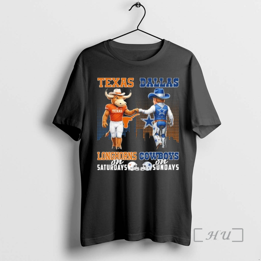 Officials Texas Vs Cowboys Mascot On Saturdays And On Sundays T-Shirts, Hoodie, Sweatshirt | PopFlextees.com