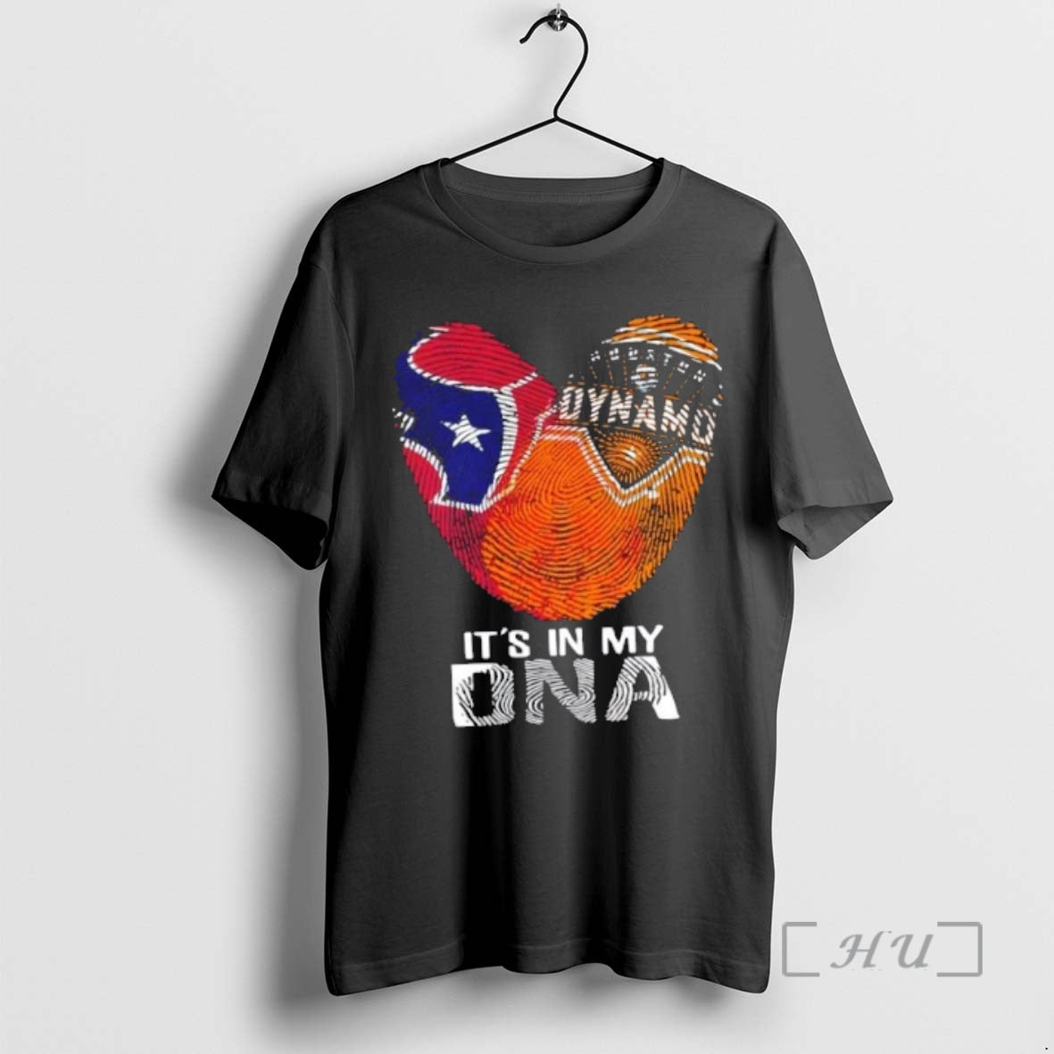 Officials Texas Sports Houston Texans X Houston Dynamo Its In My Dna Fingerprint Heart Premium T-Shirts, Hoodie, Sweatshirt