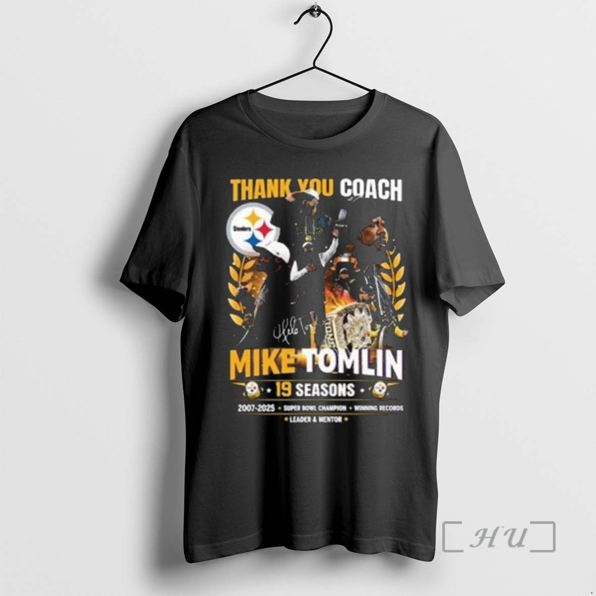 Officials Thank You Coach Mike Tomlin 19 Seasons 2007 2025 T-Shirts, Hoodie, Sweatshirt | PopFlextees.com