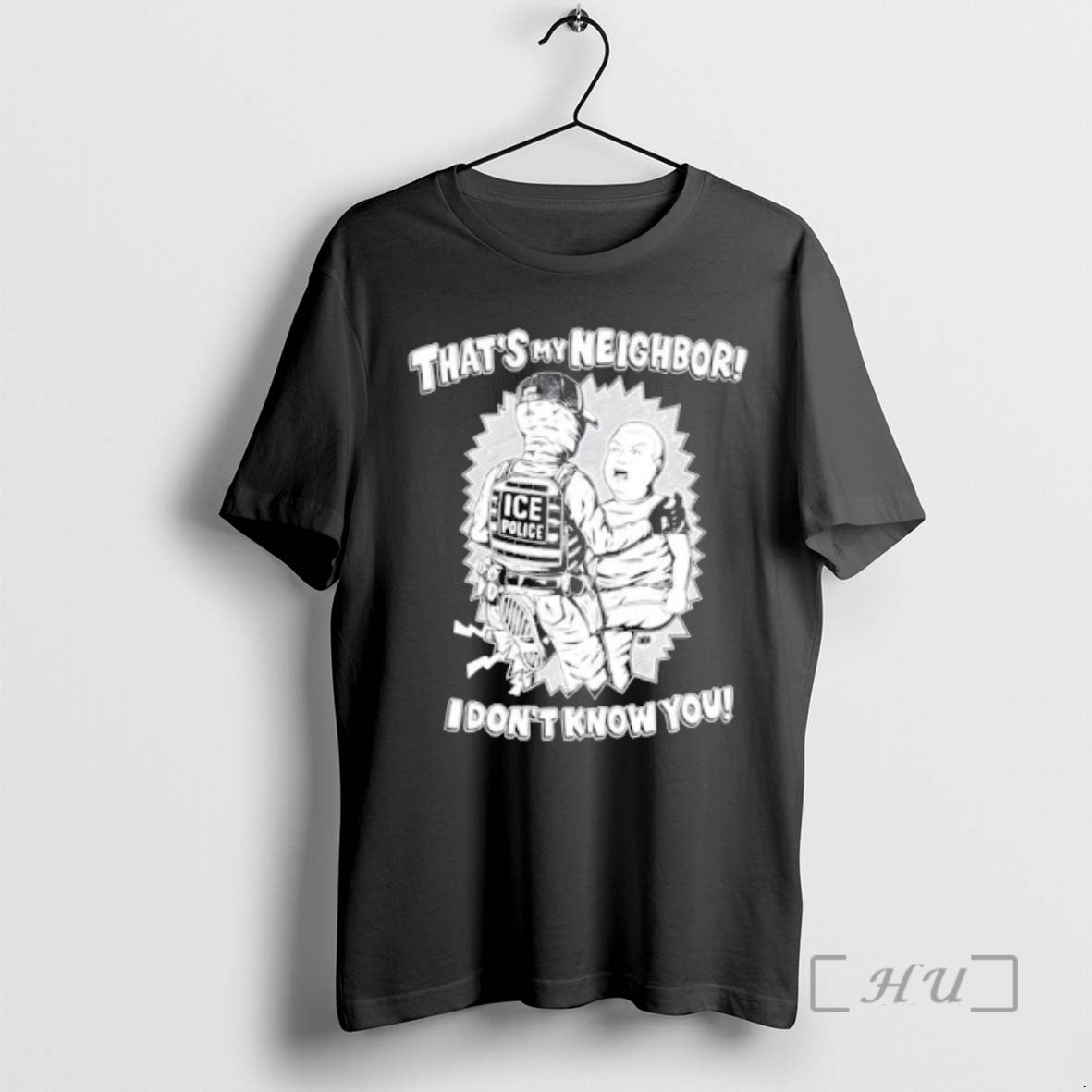 Officials Thats My Neighbor I Dont Know You Ice Police T-Shirts, Hoodie, Sweatshirt | PopFlextees.com
