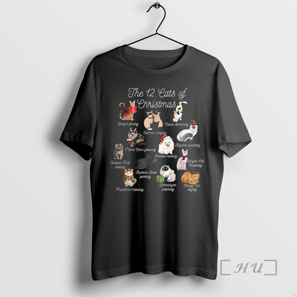 Officials The 12 Cats Of Christmas T-Shirts, Hoodie, Sweatshirt | PopFlextees.com
