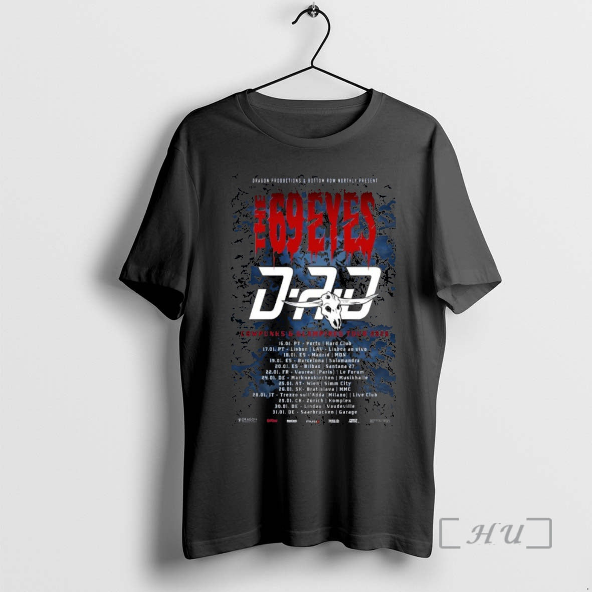 Officials The 69 Eyes More Shows In January 2026 T-Shirts, Hoodie, Sweatshirt | PopFlextees.com