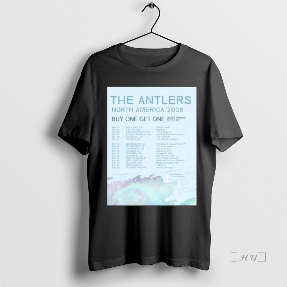 Officials The Antlers North America Tour 2026 Long Sleve T-Shirts, Hoodie, Sweatshirt | PopFlextees.com