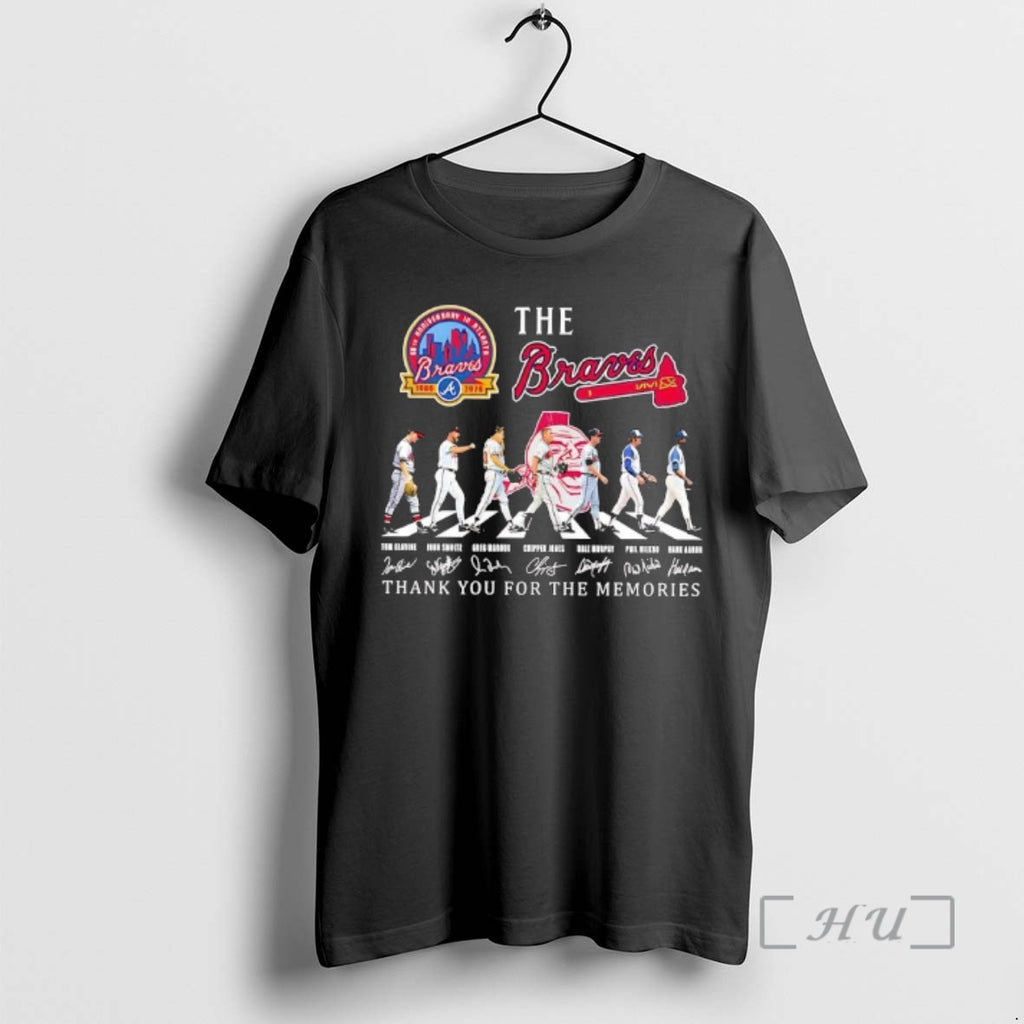 Officials The Atlanta Braves 60th Anniversary Legendary Players Thank You For The Memories Premium T-Shirts, Hoodie,...