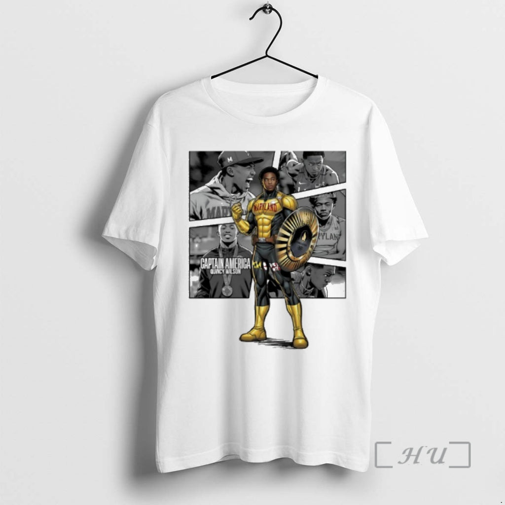 Officials The Avengers Captain America Quincy Wilson Track And Field Maryland Premium T Shirts Sweater Hoodie, Sweatshirt