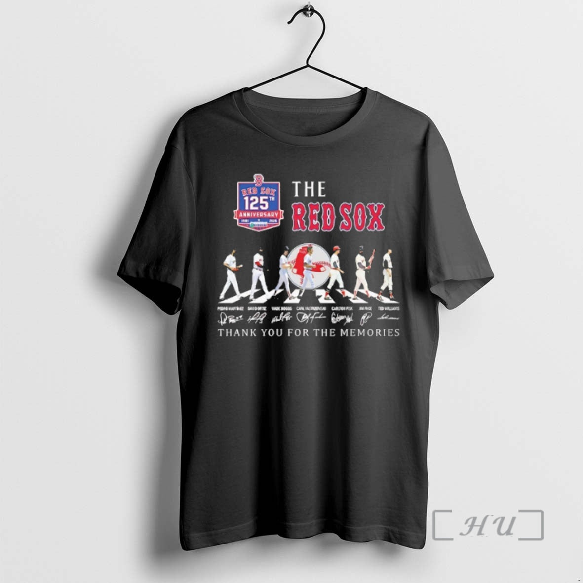 Officials The Boston Red Sox Players Walking Abbey Road 125th Anniversary Thank You For The T-Shirts, Hoodie, Sweatshirt