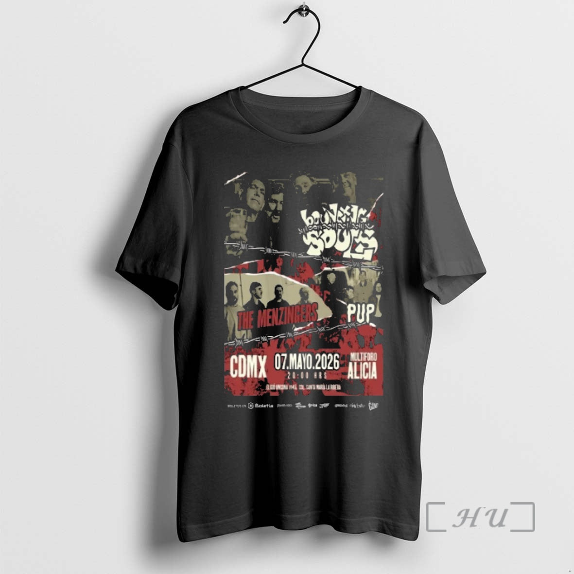 Officials Bouncing Souls 7 Mayo 2026 Multiforo Alicia Mx T-Shirts, Hoodie, Sweatshirt