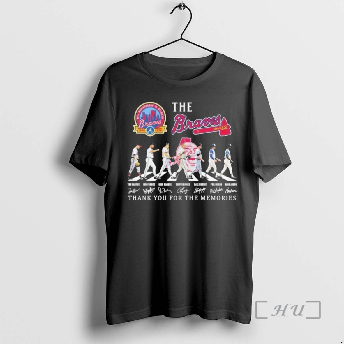 Officials The Braves Play Abbey Road Signature Thank You For The Memories Premium T Shirts Hoodie, Sweatshirt
