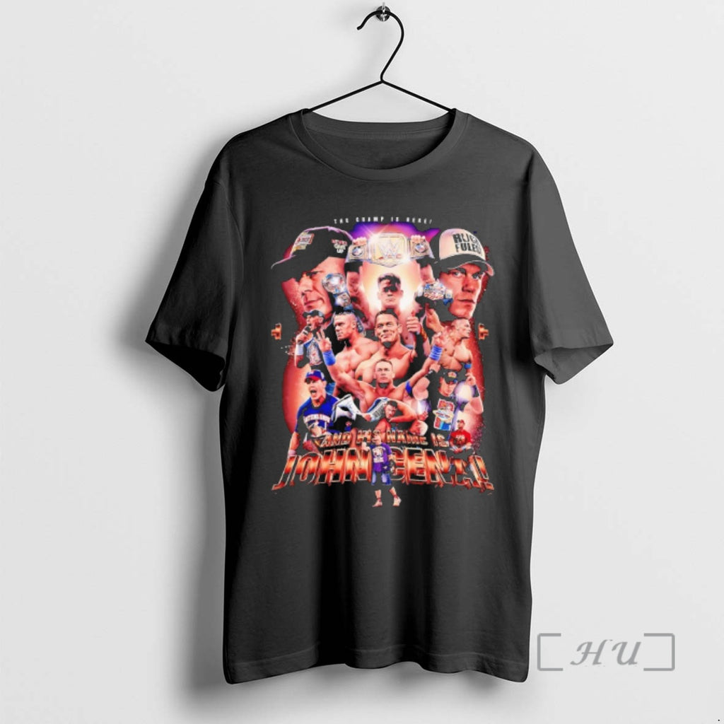 Officials The Champ Is Here And His Name Is John Cena Graphic Premium T Shirts Hoodie, Sweatshirt | PopFlextees.com