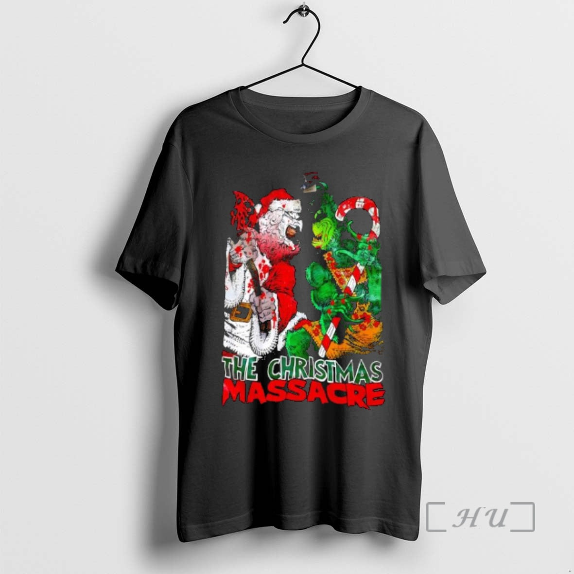 Officials The Christmas Massacre Santa Claus And Grinch Monters T-Shirts, Hoodie, Sweatshirt | PopFlextees.com