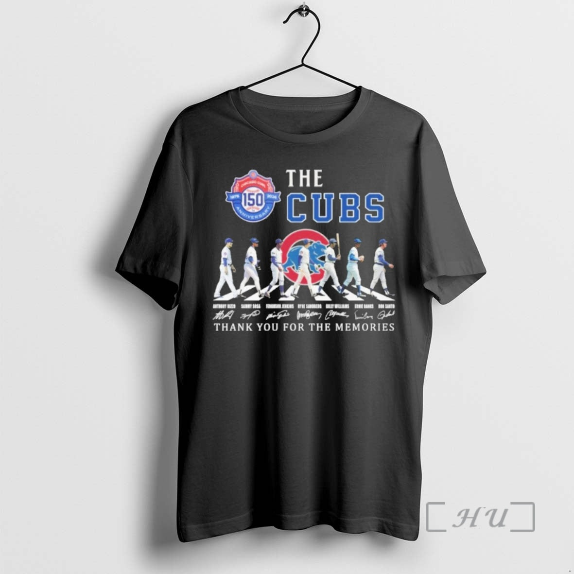 Officials The Cubs Play Abbey Road Signature Thank You For The Memories Premium T Shirts Hoodie, Sweatshirt | PopFlextees.com