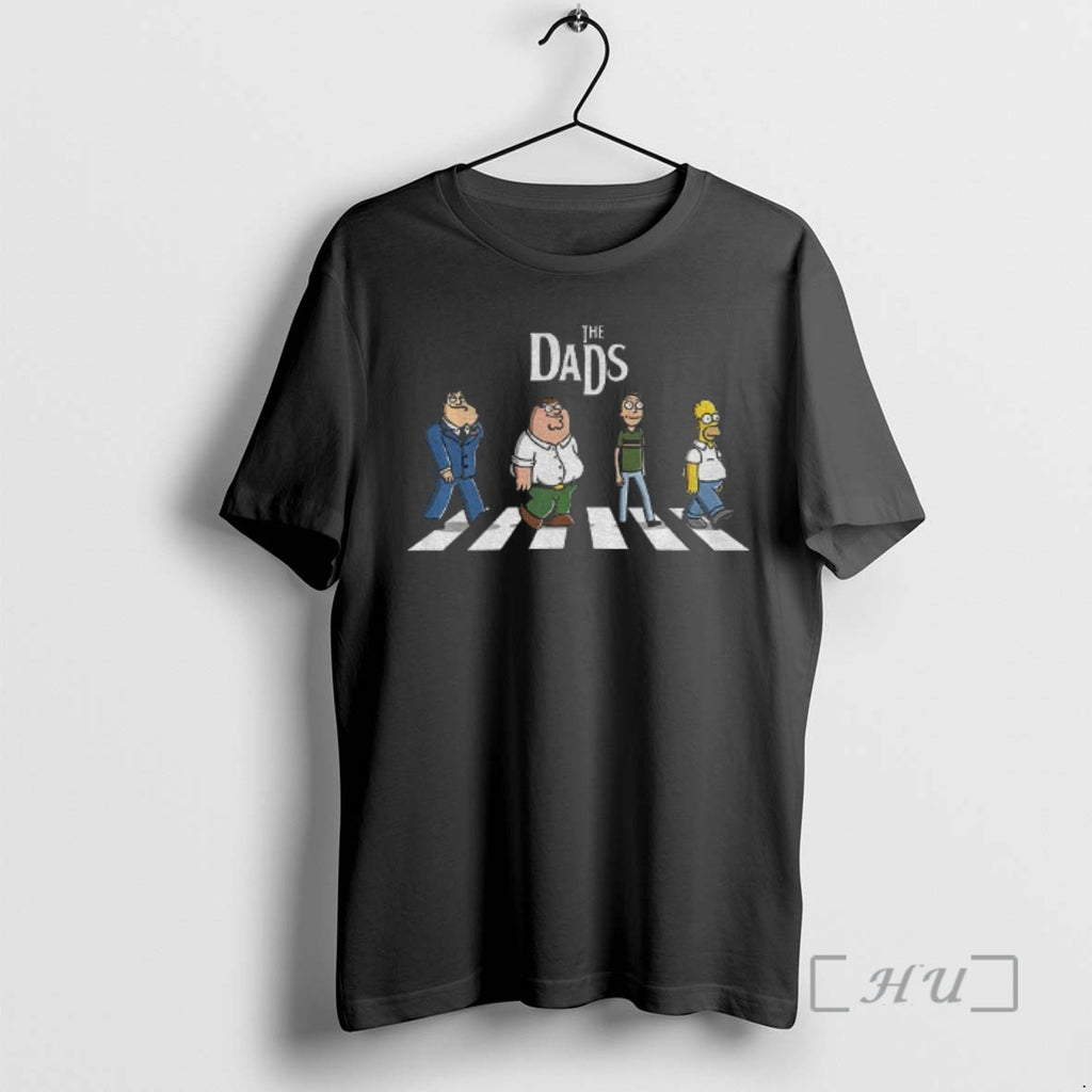 Officials The Dads Stan Smith Peter Griffin Jerry Smith Homer Abbey Road Cartoon Premium T-Shirts, Hoodie, Sweatshirt