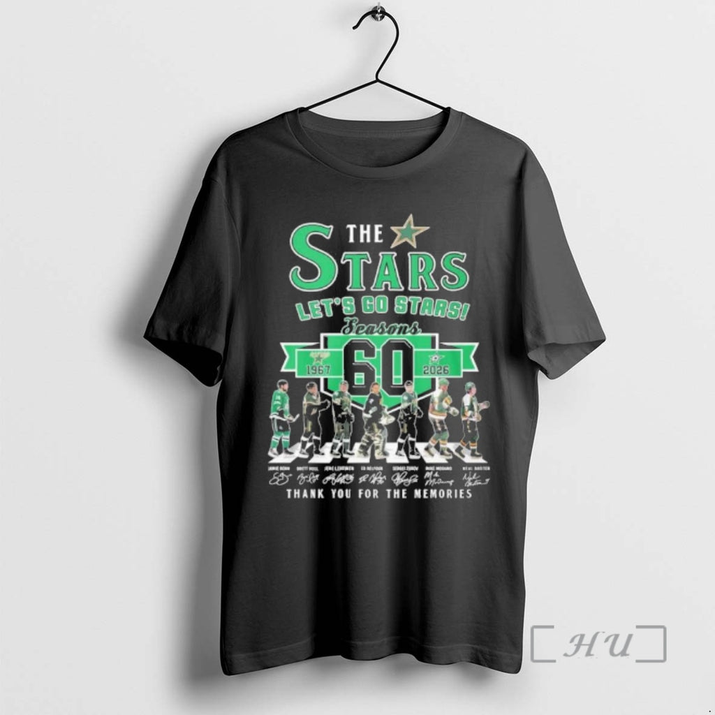 Officials The Dallas Stars Abbey Road 60 Seasons 1967 2026 T-Shirts, Hoodie, Sweatshirt | PopFlextees.com