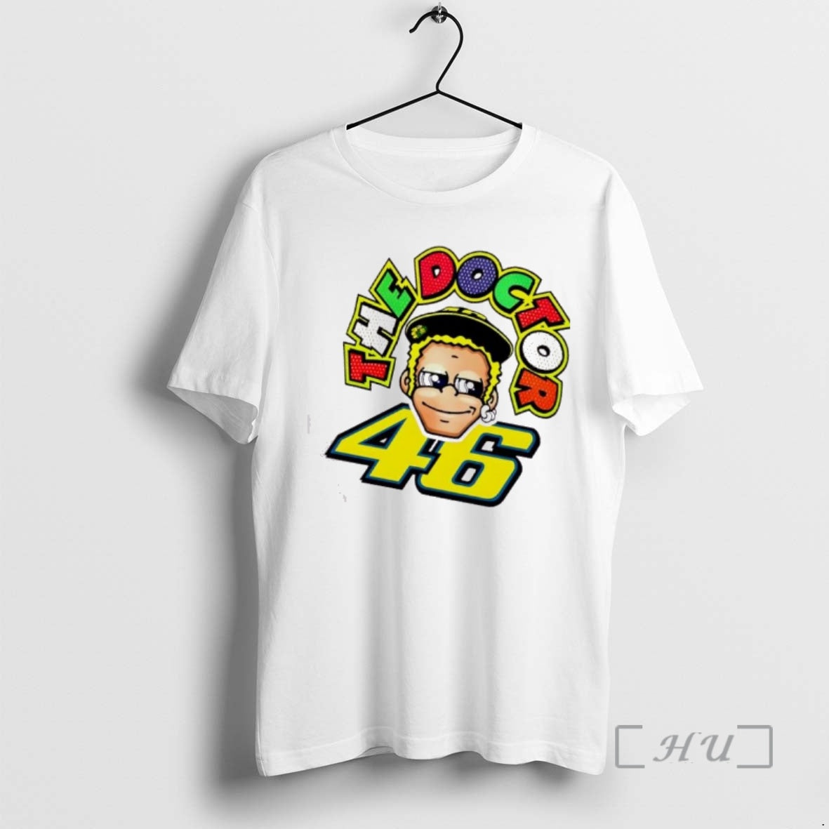Officials The Doctor Valentino Rossi 46 Cartoon T-Shirts, Hoodie, Sweatshirt | PopFlextees.com