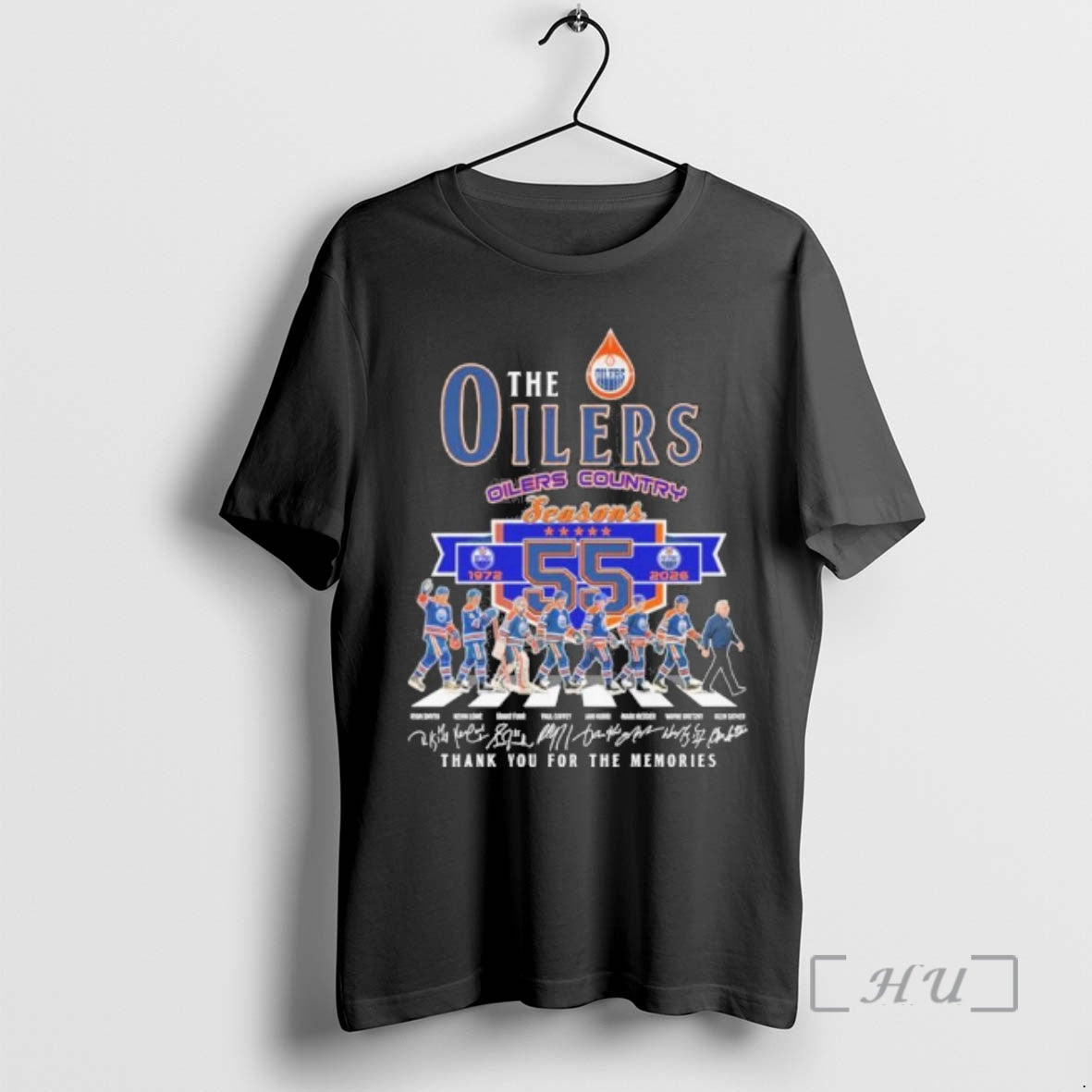 Officials Edmonton Oilers Abbey Road 55 Seasons 1972 2026 T-Shirts, Hoodie, Sweatshirt