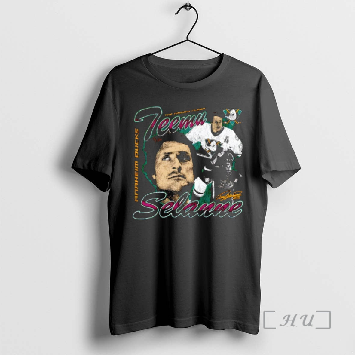 Officials The Finnish Flash Teemu Selanne Anaheim Ducks Signature T-Shirts, Hoodie, Sweatshirt | PopFlextees.com