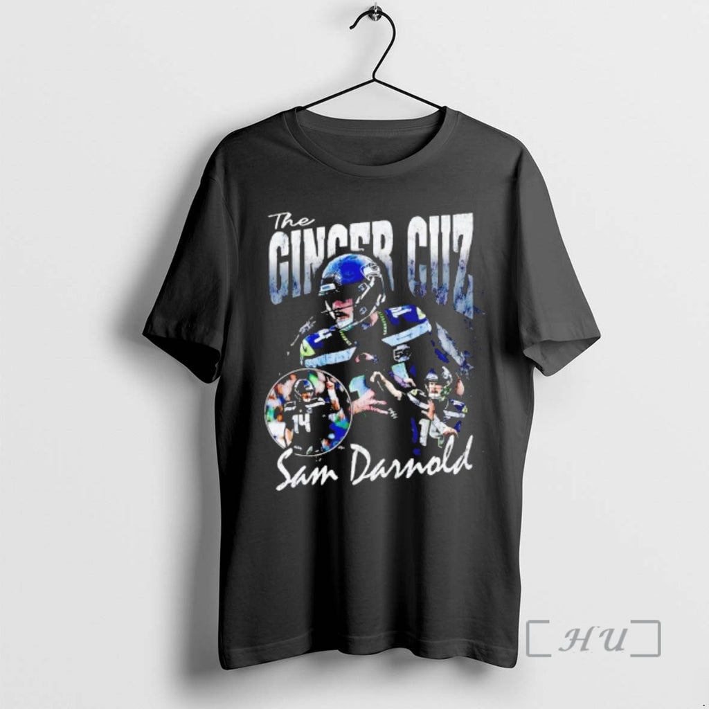 Officials The Ginger Cuz Sam Darnold Seattle Football Vintage T-Shirts, Hoodie, Sweatshirt | PopFlextees.com