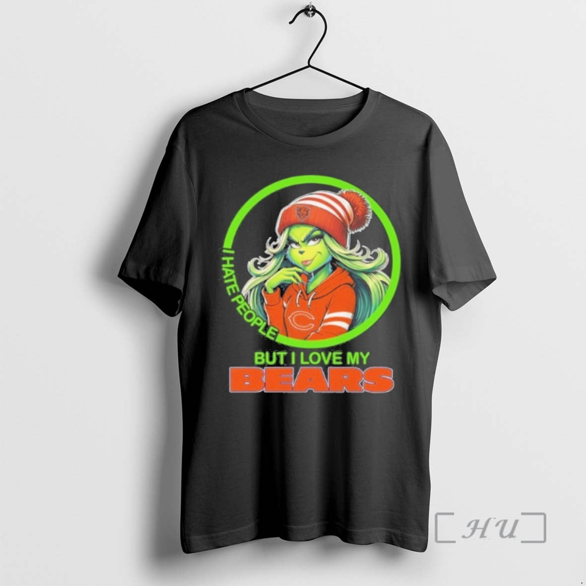Officials The Grinch I Hate People But I Love My Bears Premium T Shirts Sweater Hoodie, Sweatshirt | PopFlextees.com