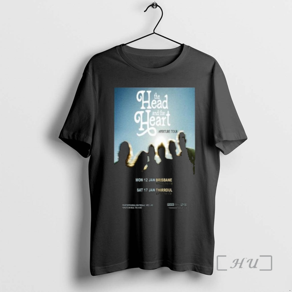 Officials The Head And The Heart Aperture Tour 2026 Circle Black Premium T Shirts Sweater Hoodie, Sweatshirt