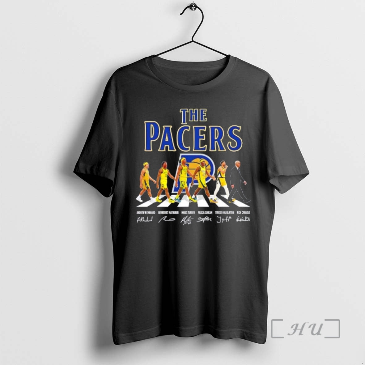 Officials The Indiana Pacers Andrew Nembhard Bennedict Mathurin Myles Turner Pascal Siakam Tyrese Haliburton Rick...
