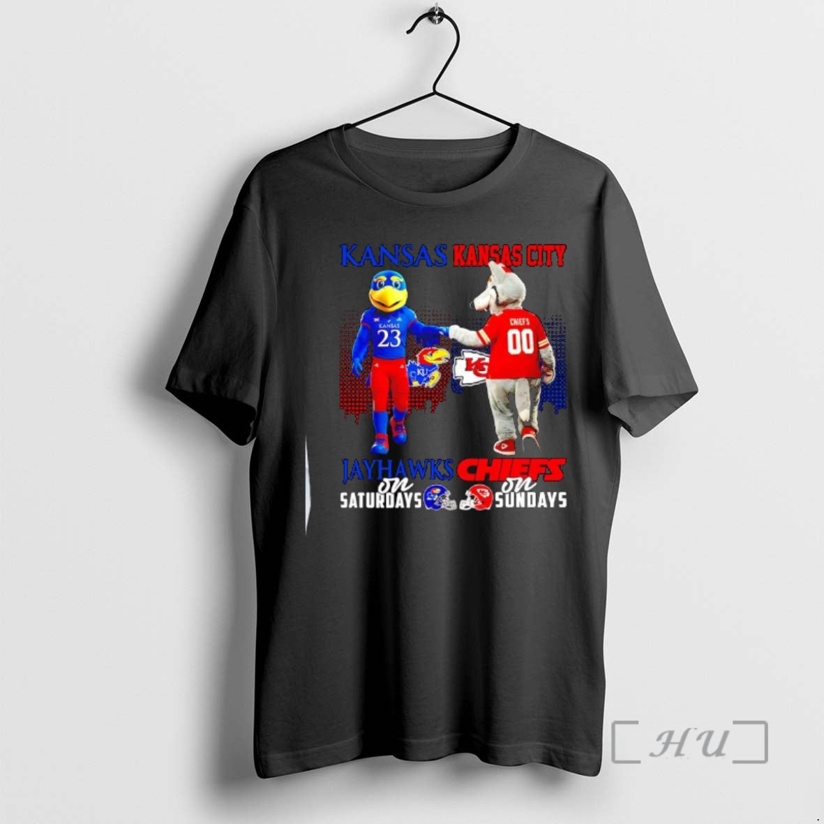 Officials The Kansas Jayhawks On Saturdays And Kansas City Chiefs On Sundays Mascots Logos Premium T-Shirts, Hoodie,...
