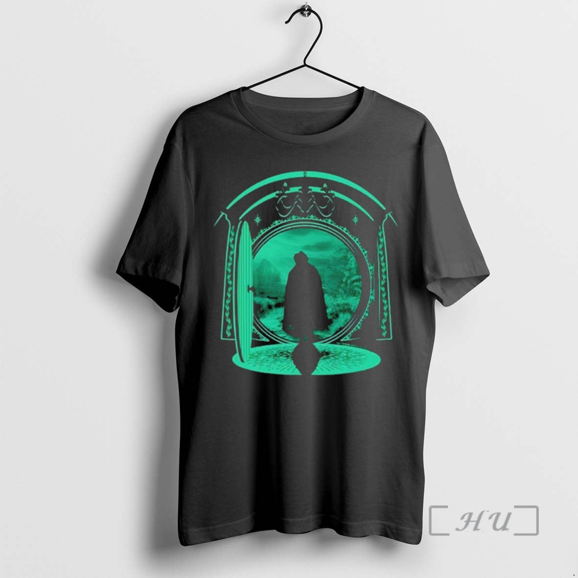 Officials The Lord Of The Rings Hobbit Door Silhouette T-Shirts, Hoodie, Sweatshirt | PopFlextees.com