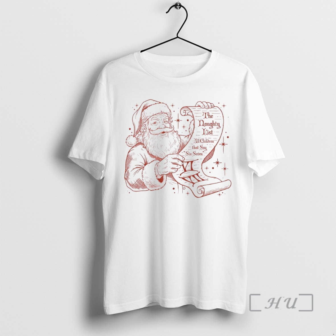 Officials The Naughty List All Children That Say Six Seven T-Shirts, Hoodie, Sweatshirt | PopFlextees.com