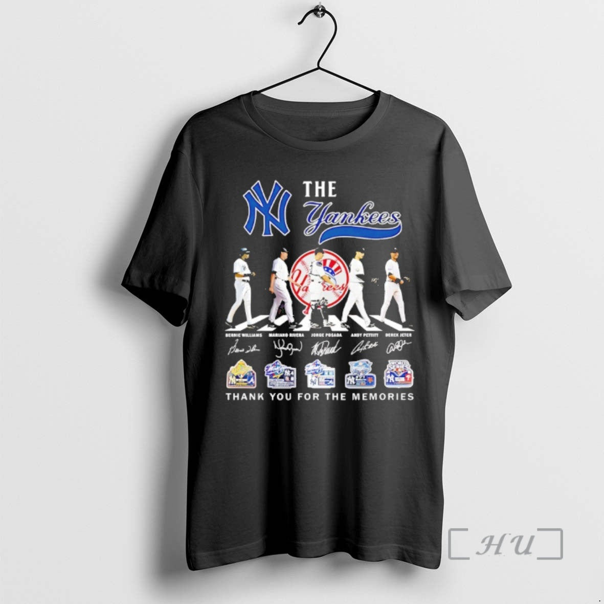 Officials New York Yankees Players Walking Abbey Road Thank You Memories Signature T-Shirts, Hoodie, Sweatshirt