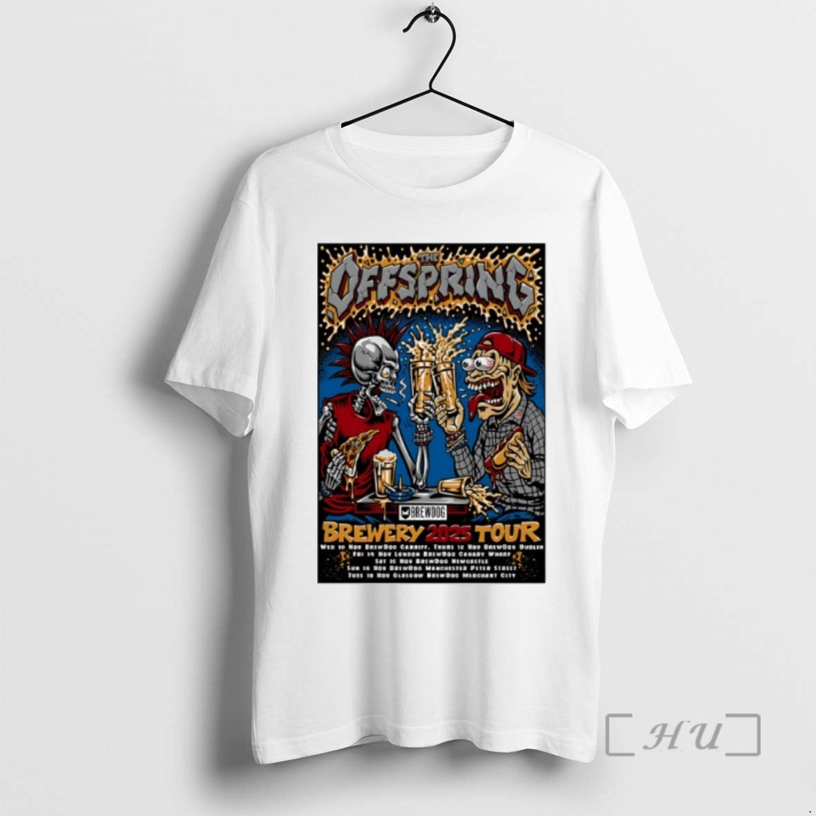 Officials The Offspring Brewery Tour 2025 T-Shirts, Hoodie, Sweatshirt | PopFlextees.com