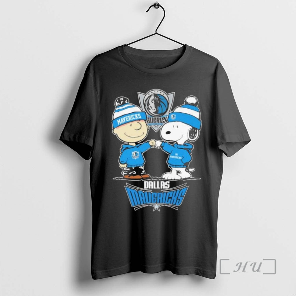 Officials The Peanuts Fist Bump Dallas Mavericks T-Shirts, Hoodie, Sweatshirt | PopFlextees.com