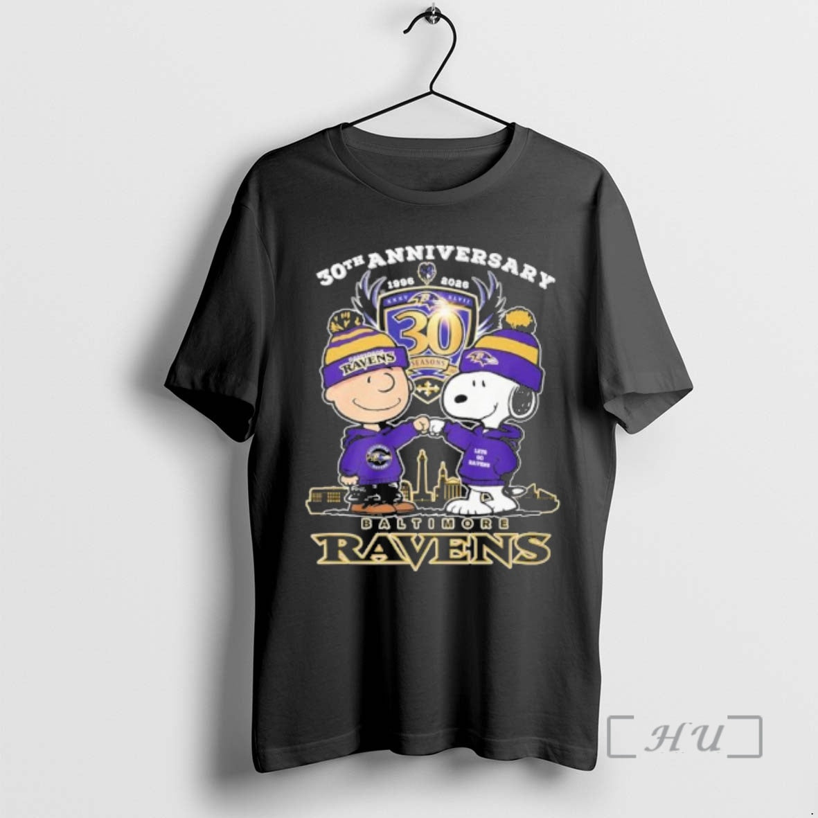 Officials The Peanuts Fist Bump X Baltimore Ravens 30th Anniversary T-Shirts, Hoodie, Sweatshirt | PopFlextees.com