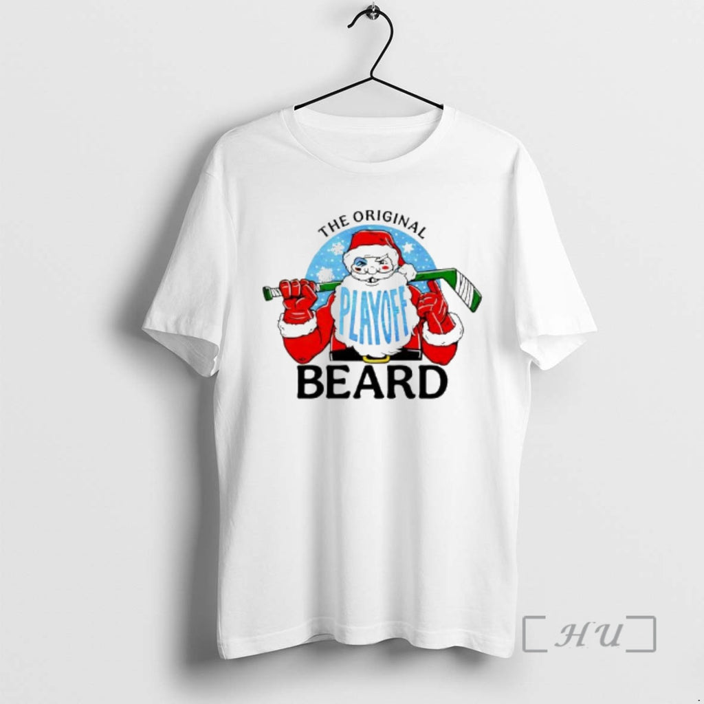 Officials The Playoff Beard Santa Claus Hockey T-Shirts, Hoodie, Sweatshirt | PopFlextees.com