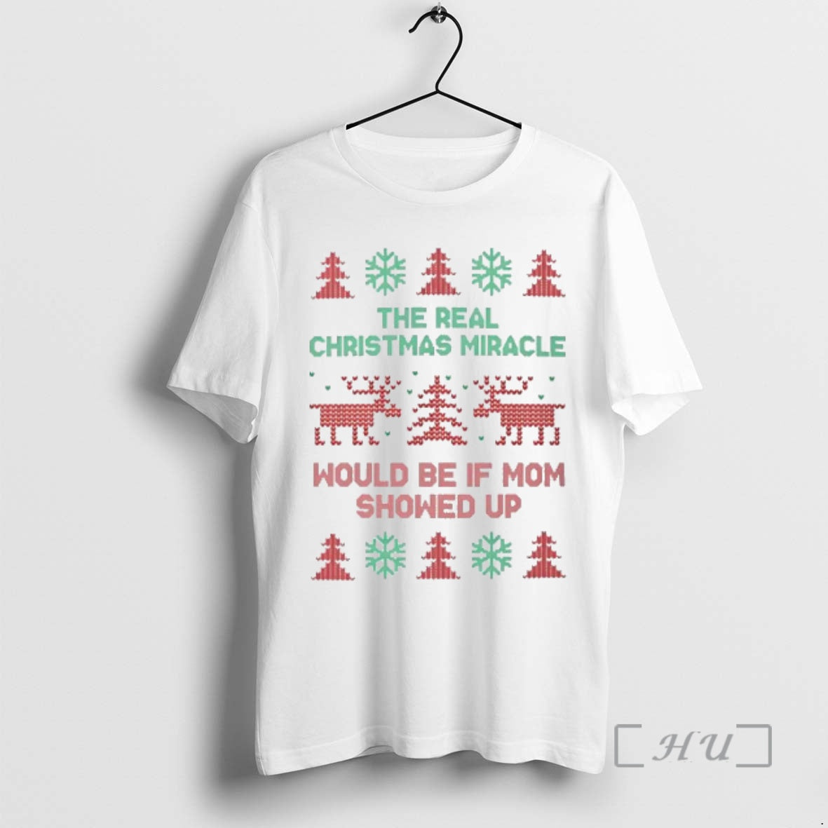 Officials The Real Christmas Miracle Would Be If Dad Showed Up Ugly Premium T Shirts Hoodie, Sweatshirt | PopFlextees.com