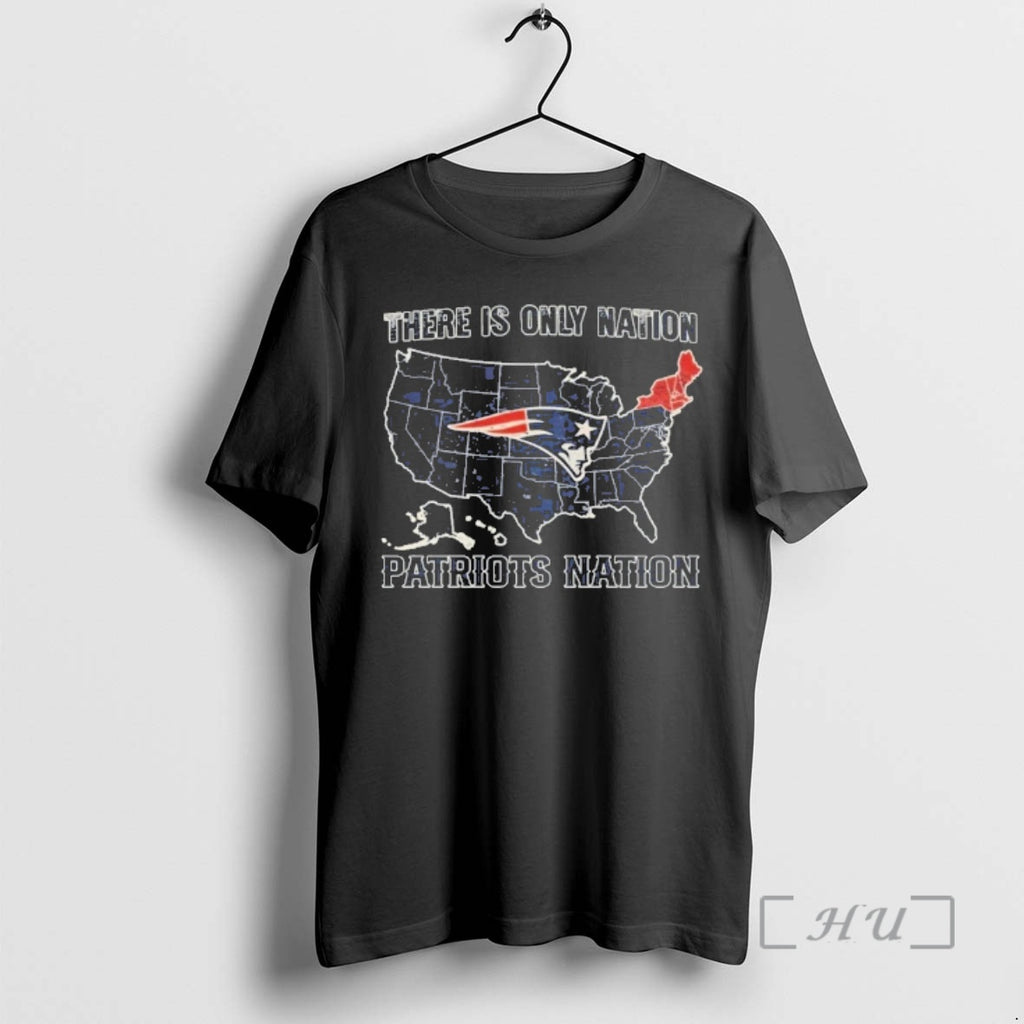 Officials There Is Only National Patriots Nation Map T-Shirts, Hoodie, Sweatshirt | PopFlextees.com
