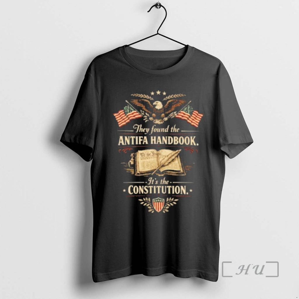 Officials They Found The Antifa Handbook Its The Constitution Usa T-Shirts, Hoodie, Sweatshirt | PopFlextees.com