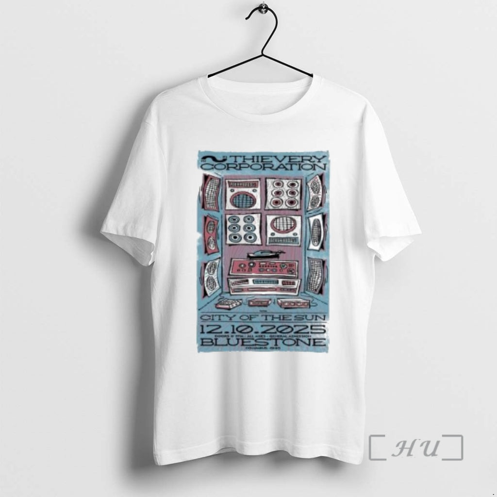 Officials Thievery Corporation At The Bluestone In Columbus Oh On Dec 10 2025 Circle White T-Shirts, Hoodie, Sweatshirt